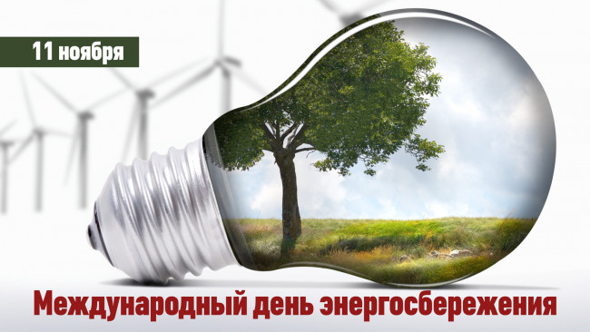 11 ноября в России отмечается Международный День энергосбережения