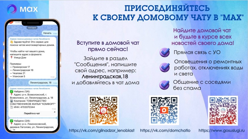 Присоединяйтесь к домовому чату в МАХ!